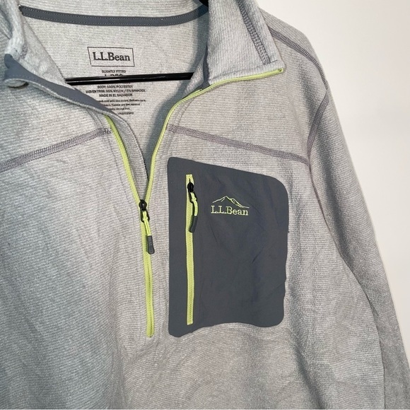 Ll bean semi fitted fleece 3/4 zip. Men’s large - Picture 4 of 7